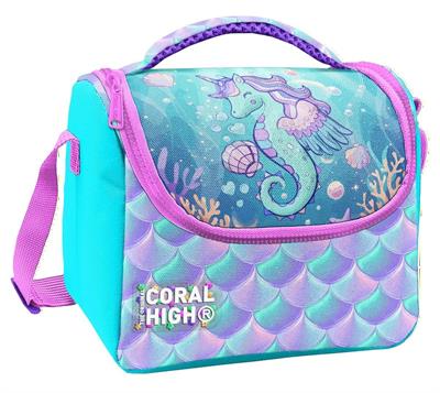 Coral High Kız Çocuk Su Yeşili Unicorn Baskılı Isı Yalıtımlı Beslenme Çantası 37156