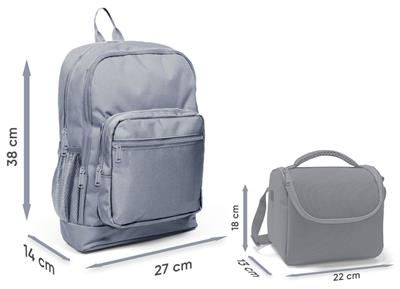 Coral High Kız Çocuklar İçin Dayanıklı İkili İlk Okul Çanta Seti  - Lila Turkuaz Dondurmalı Kız