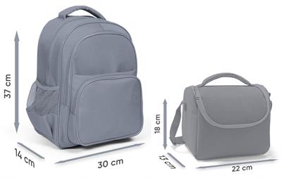 Coral High Kız Çocuklara Özel İlkokul Çantası ve Beslenme Çantası Takım - Lavanta Turkuaz Deniz Anası