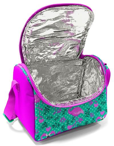 Coral High Kız Pembe Yeşil Flamingo Okul Beslenme Çantası - Thermo Yalıtımlı