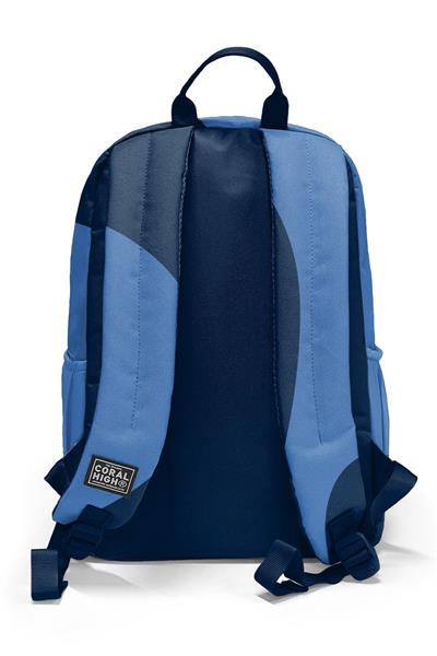 Coral High Lacivert Mavi Desenli 3lü Okul Çanta Seti SET0123688 - Erkek