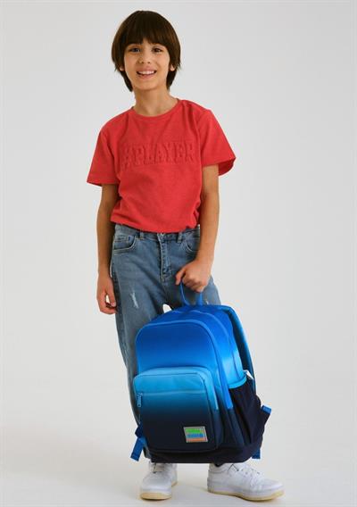 Coral High Lacivert Mavi Gradyan Üçlü İlkokul Okul Çanta Seti - Erkek Çocuk