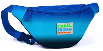 Coral High Lacivert Mavi Gradyan Üçlü Okul Çantası ve Bel Çantası Seti