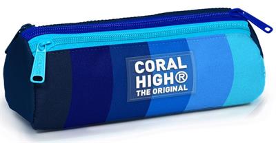 Coral High Lacivert Mavi Renk Geçişli Erkek Çocuk İlkokul ve Ortaokula Uygun Üç Gözlü Kalemlik 11195