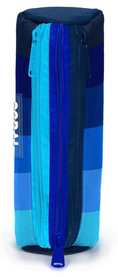 Coral High Lacivert Mavi Renk Geçişli Erkek Çocuk İlkokul ve Ortaokula Uygun Üç Gözlü Kalemlik 11195