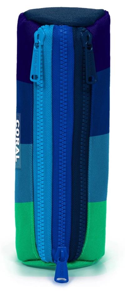 Coral High Lacivert Yeşil Renk Geçişli Erkek Çocuk Üç Gözlü Kalemlik 22097