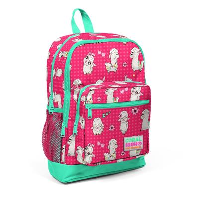 Coral High Lama Baskılı İlköğretim Okul Sırt Çantası ve Beslenme Çanta Seti - Kız Çocuk