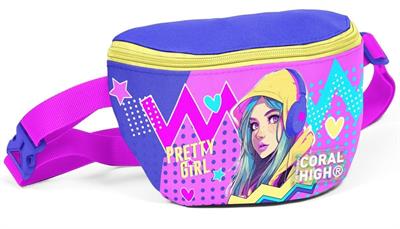 Coral High Lavanta Turkuaz Kulaklıklı Kız Desenli Kız Çocuk Dörtlü Okul Çanta Seti - İlkokul ve Ortaokul İçin Uygun