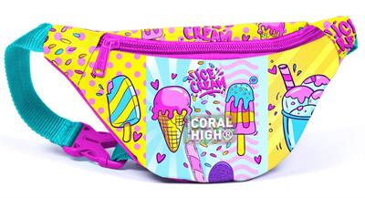 Coral High Mixed Dondurma Desenli Kız Çocuk Beşli Okul Çanta Seti - İlkokul İçin Uygun