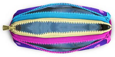 Coral High Mor Anime Üç Gözlü Kalemlik Kalem Çantası