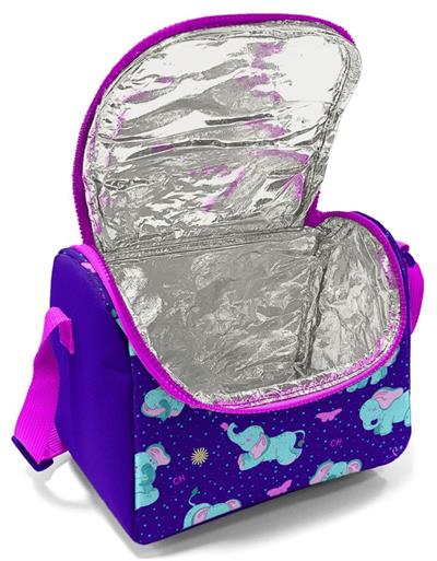 Coral High Mor Fil Kız Çocuk Beslenme Çantası Seti