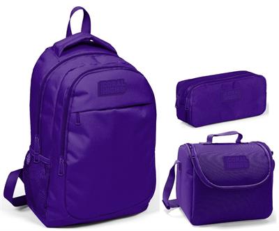 Coral High Mor İlkokul Çanta Seti - Sırt Çantası+Beslenme+Kalemlik