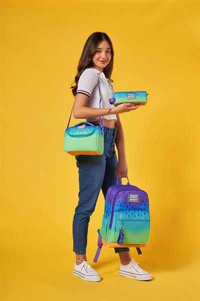 Coral High Mor Lila Renk Geçişli 3lü Okul Çanta Seti SET0123637