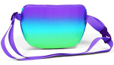 Coral High Mor Lila Renk Geçişli Baskılı Kız Çocuk Bel Çantası