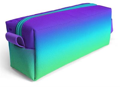 Coral High Mor Lila Renk Geçişli Desenli Kız Çocuk Isı Yalıtımlı Beslenme Çantası ve Kalemlik Seti