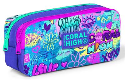 Coral High Mor Mavi Coral High Love Kız Çocuk Beslenme Çantası Seti