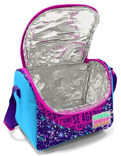 Coral High Mor Mavi Seni Seviyorum Kız Çocuk Beslenme Çantası Seti