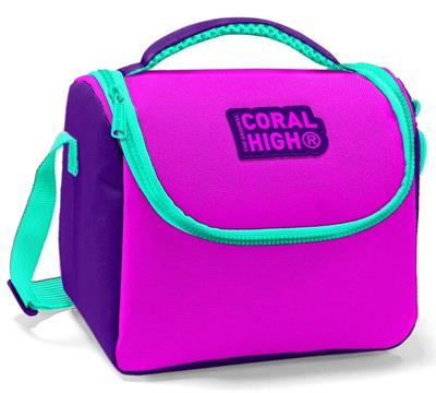 Coral High Mor Pembe   Okul ve Günlük Beslenme Çantası - Isı Yalıtımlı