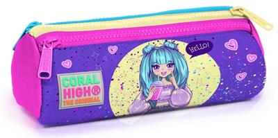 Coral High Mor Pembe Anime Üçlü İlkokul Okul Çanta Seti - Kız Çocuk