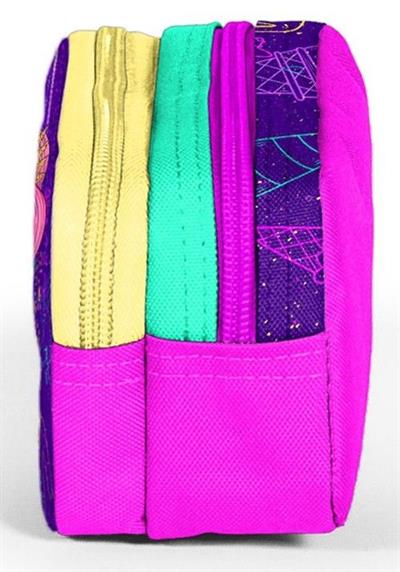 Coral High Mor Pembe Dondurma İki Bölmeli Kalem Çantası - Kız Çocuk