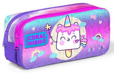 Coral High Mor Pembe Dondurma Unicorn Kız Çocuk Beslenme Çantası Seti