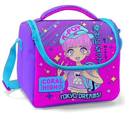 Coral High Mor Pembe K-Pop  Beslenme Çantası