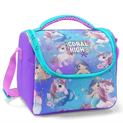 Coral High Mor Pembe Unicorn Isı Yalıtımlı Beslenme Çantası - Kız Çocuk