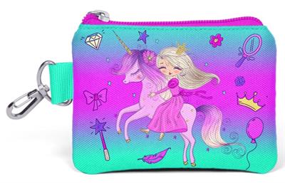 Coral High Mor Pembe Unicorn ve Prenses Bozuk Para Çantası - Kız Çocuk