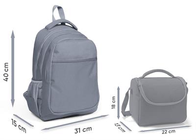 Coral High Mor Sarı Dondurma Baskılı Kız Çocuk Okul Çantası ve Thermo Beslenme Çantası Seti