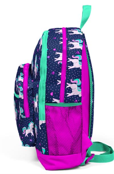 Coral High Mor Unicorn Baskılı İlkokul ve Günlük Sırt Çantası