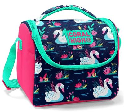 Coral High Mor Unicorn İlköğretim Okul Sırt Çantası ve Beslenme Çanta Seti - Kız Çocuk