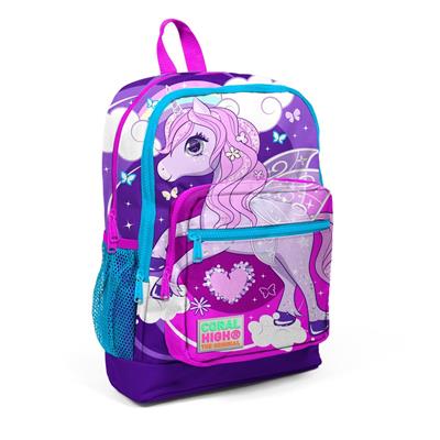 Coral High Mor Unicorn İlköğretim Okul Sırt Çantası ve Beslenme Çanta Seti - Kız Çocuk