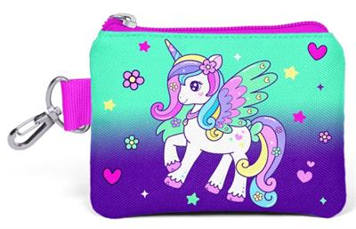 Coral High Mor Yeşil Unicorn Bozuk Para Çantası - Kız Çocuk