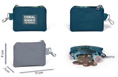 Coral High Nefti Kamuflaj Bozuk Para Cüzdanı - Erkek Çocuk