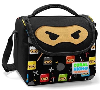Coral High Ninja Baskılı Erkek Çocuk İlköğretim Okul Sırt Çantası ve Beslenme Çanta Seti