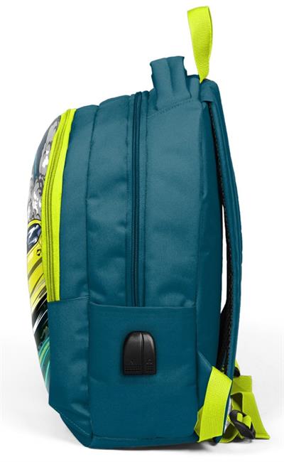 Coral High Okul Çantası ve Beslenme Çantası Seti - Nefti Sarı Araba - Erkek Çocuk