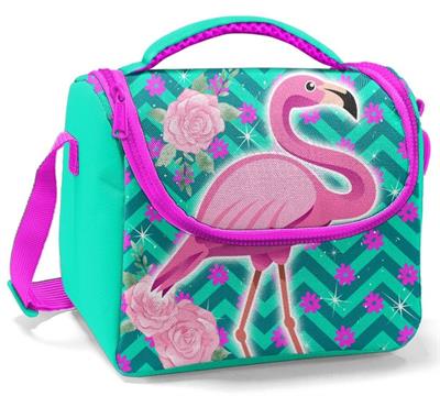 Coral High Okul Sırt Çantası ve Beslenme Çantası Yeşil Flamingo - Kız Çocuk