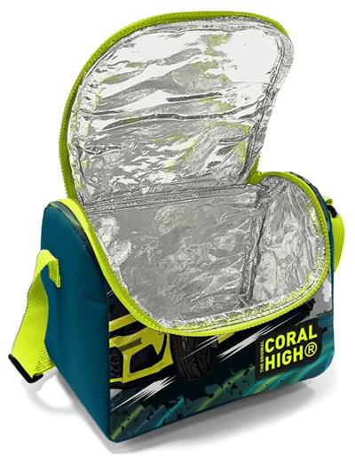 Coral High Okul Sırt ve Beslenme Çantası Seti - Nefti Sarı Araba - Erkek Çocuk