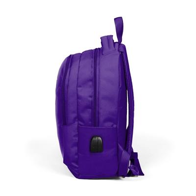 Coral High Okul ve Beslenme Çantası Seti - Kız Çocuk Mor - USB Soketli