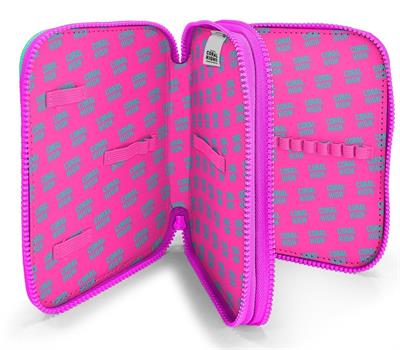 Coral High Organizer İki Katlı Kalem Çantası - Yeşil Mor Unicorn, Kız Çocuk, Yeşil Mor Unicorn 11129