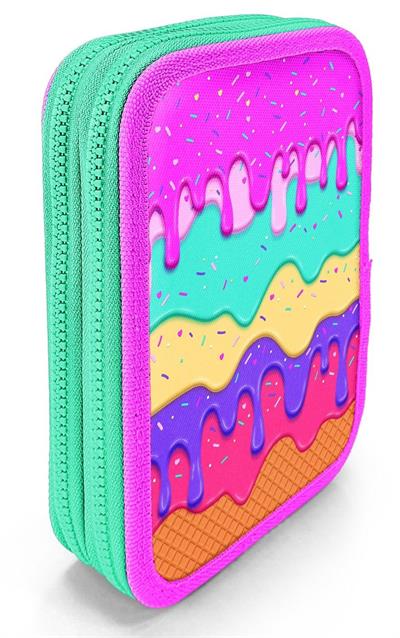Coral High Organizer İki Katlı Kalem Çantası - Pembe Mor Dondurma, Kız Çocuk, Pembe Mor Dondurma 11131