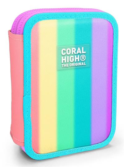 Coral High Organizer İki Katlı Kalem Çantası - Çok Renkli Renk Geçişli, Kız Çocuk/Kadın, Çok Renkli Renk Geçişli 11130