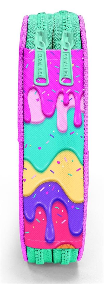 Coral High Organizer İki Katlı Kalem Çantası - Pembe Mor Dondurma, Kız Çocuk, Pembe Mor Dondurma 11131