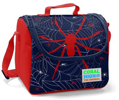 Coral High Örümcek Baskılı İlkokul Çantası ve Beslenme Seti - Erkek Çocuk