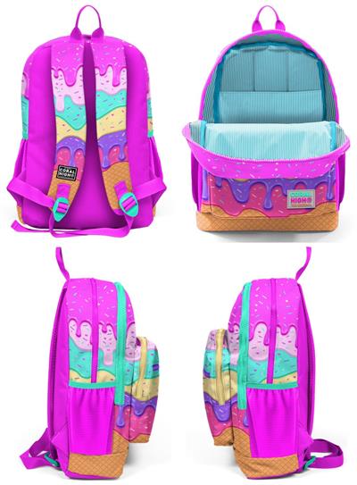 Coral High Pembe Dondurma İlkokul ve Günlük Sırt Çantası - Kız Çocuk