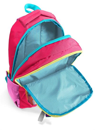 Coral High Pembe Fashion Girl Desenli Kız Çocuk İlkokul ve Ortaokul Sırt Çantası - Üç Bölmeli 23669