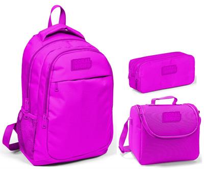 Coral High Pembe İlkokul Çanta Seti - Sırt Çantası+Beslenme+Kalemlik