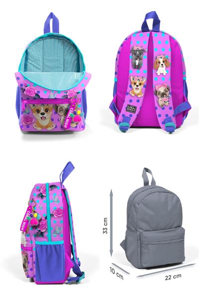 Coral High Pembe Köpek Mini Yuva Sırt Çantası - Kız Çocuk