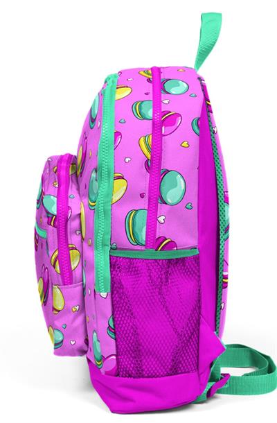 Coral High Pembe Makaron Baskılı İlkokul ve Günlük Sırt Çantası - Kız Çocuk