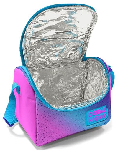 Coral High Pembe Mavi Kaplumbağa Okul Sırt ve Beslenme Çantası Seti - Kız Çocuk